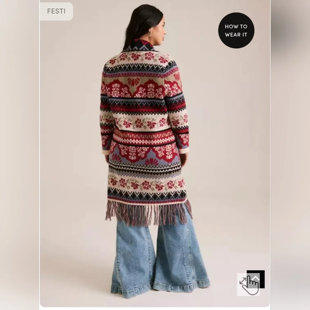 Torrid Festi Long Cardigan Sweater - Picture 3 of 6